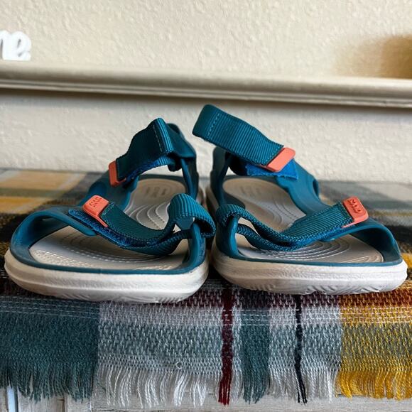 Crocs Womens Swiftwater Expedition Sport Sandals Teal Size 7 Outdoor Water - Picture 4 of 12